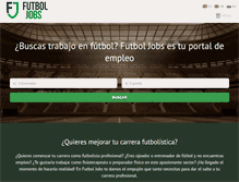 Tablet Screenshot of futboljobs.com